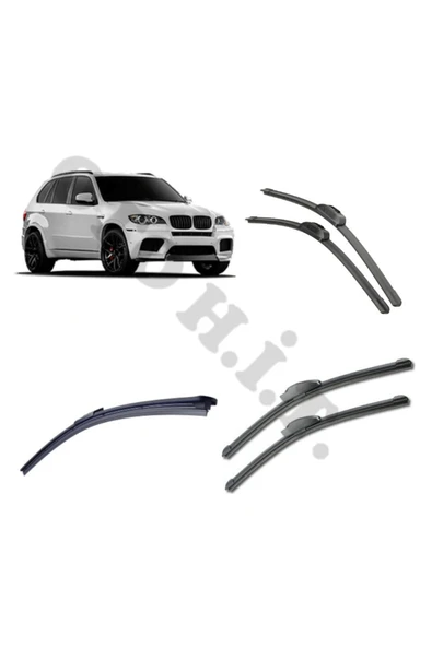 OTO H.İ.T. BMW X5 E70 SİLECEK TAKIMI 2007-2013 ÖN CAM SİLECEĞİ ürün görseli 1