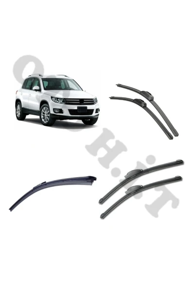 OTO H.İ.T. VOLKSWAGEN TİGUAN SİLECEK TAKIMI 2007-2015 ÖN CAM SİLECEĞİ ürün görseli 1