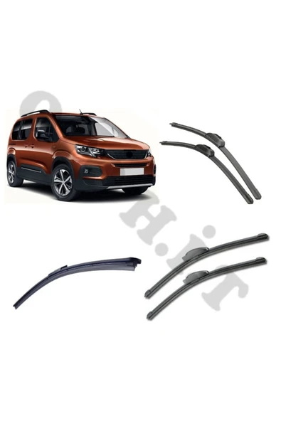 OTO H.İ.T. PEUGEOT RİFTER SİLECEK TAKIMI 2019-2024 ÖN CAM SİLECEĞİ ürün görseli 1