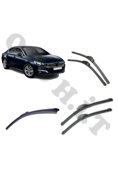 OTO H.İ.T. PEUGEOT 508 SİLECEK TAKIMI 2011-2017 ÖN CAM SİLECEĞİ ürün görseli 1