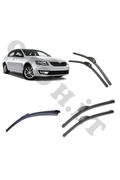 OTO H.İ.T. SKODA OCTAVİA SİLECEK TAKIMI 2013-2019 ÖN CAM SİLECEĞİ ürün görseli 1