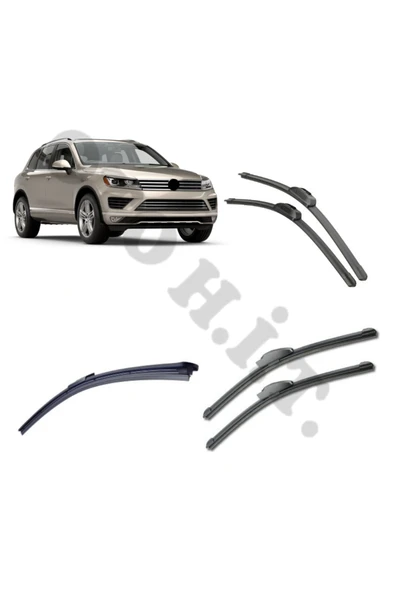 OTO H.İ.T. VOLKSWAGEN TOUAREG SİLECEK TAKIMI 2008-2016 ÖN CAM SİLECEĞİ ürün görseli 1