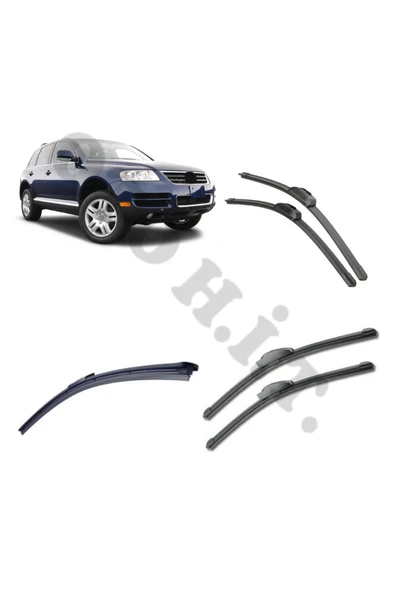 OTO H.İ.T. VOLKSWAGEN TOUAREG SİLECEK TAKIMI 2003-2006 ÖN CAM SİLECEĞİ ürün görseli 1