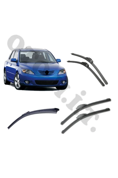 OTO H.İ.T. MAZDA 3 SİLECEK TAKIMI 2004-2008 HATCBACK ÖN CAM SİLECEĞİ ürün görseli 1