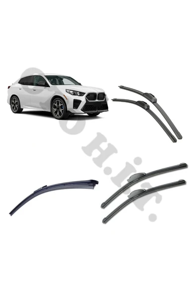 OTO H.İ.T. BMW İX2 SİLECEK TAKIMI 2024 ÜZERİ ÖN CAM SİLECEĞİ ürün görseli 1