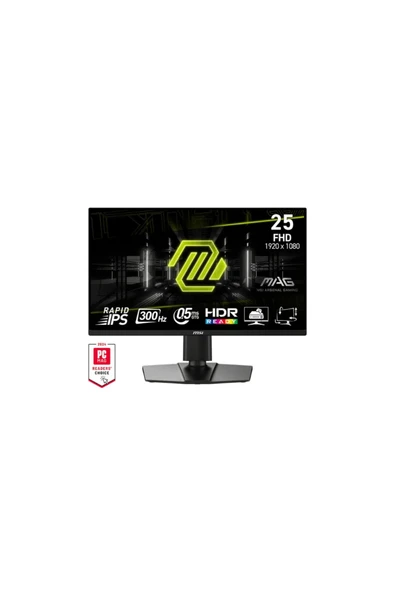 MSI 24.5" MAG 255PXF  FLAT RAPID IPS 300HZ 0.5MS GTG FREESYNC PREMIUM PIVOT GAMING MONITOR ürün görseli 1