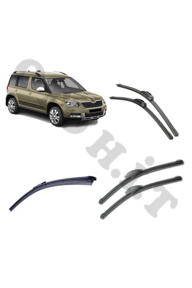 OTO H.İ.T. SKODA YETİ SİLECEK TAKIMI 2009-2016 ÖN CAM SİLECEĞİ ürün görseli 1