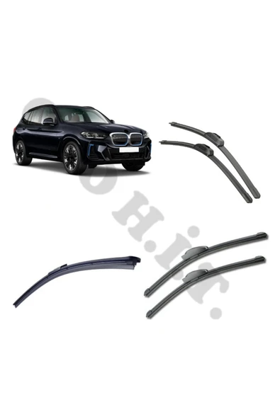 OTO H.İ.T. BMW İX3 SİLECEK TAKIMI G08 2020-2023 ÖN CAM SİLECEĞİ ürün görseli 1