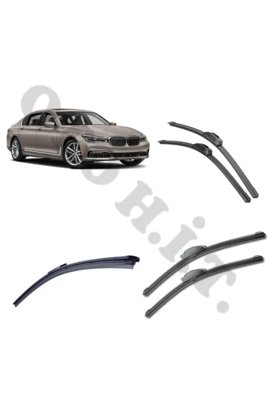 OTO H.İ.T. BMW 7 SERİSİ SİLECEK TAKIMI G11-G12 ÖN CAM SİLECEĞİ ürün görseli 1