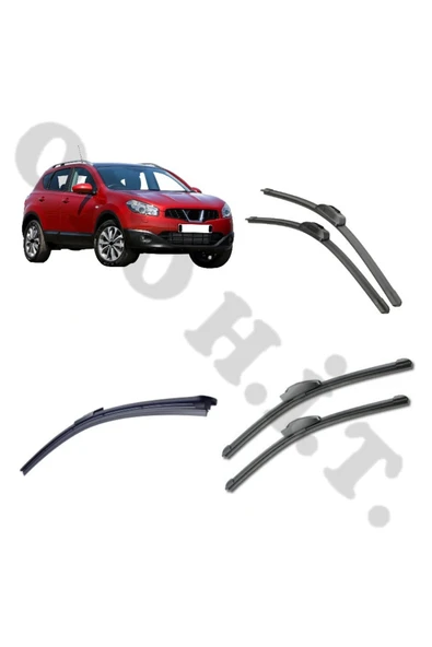 OTO H.İ.T. NİSSAN QASHQAİ SİLECEK TAKIMI 2007-2013 ÖN CAM SİLECEĞİ ürün görseli 1