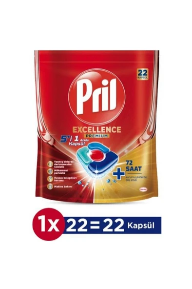 Pril Bulasik Makinesi EXC 5i 1 Arada 22 Tablet ürün görseli 1