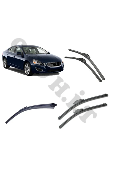 OTO H.İ.T. VOLVO S60 SİLECEK TAKIMI 2010-2013 ÖN CAM SİLECEĞİ ürün görseli 1