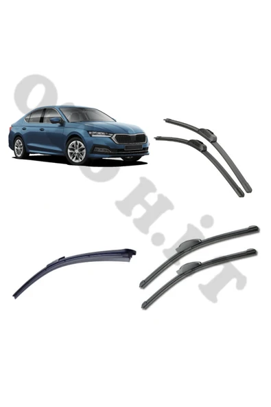 OTO H.İ.T. SKODA OCTAVİA SİLECEK TAKIMI 2020-2024 ÖN CAM SİLECEĞİ ürün görseli 1