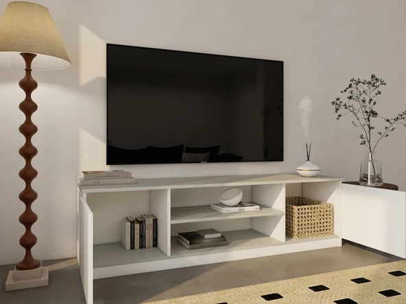 Bade Tv Ünitesi Külgri-Beyaz - Resim 3