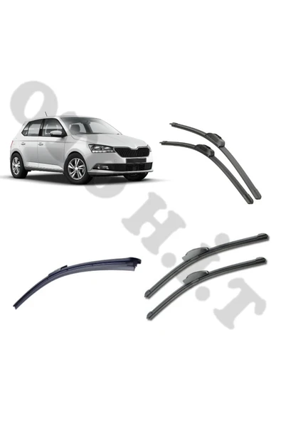 OTO H.İ.T. SKODA FABİA SİLECEK TAKIMI 2015-2021 ÖN CAM SİLECEĞİ ürün görseli 1