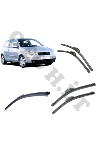 OTO H.İ.T. VOLKSWAGEN POLO SİLECEK TAKIMI 2003-2005 ÖN CAM SİLECEĞİ ürün görseli 1