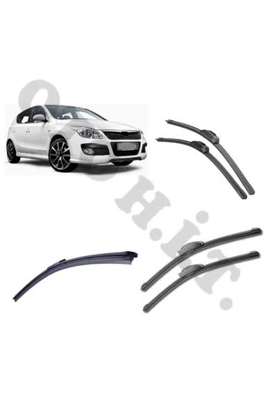 OTO H.İ.T. HYUNDAİ İ30 SİLECEK TAKIMI 2007-2011 ÖN CAM SİLECEĞİ ürün görseli 1