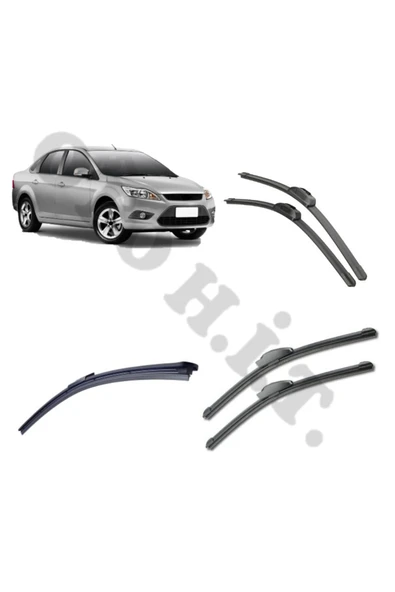 OTO H.İ.T. FORD FOCUS 2,5 SİLECEK TAKIMI 2008-2011 ÖN CAM SİLECEĞİ ürün görseli 1