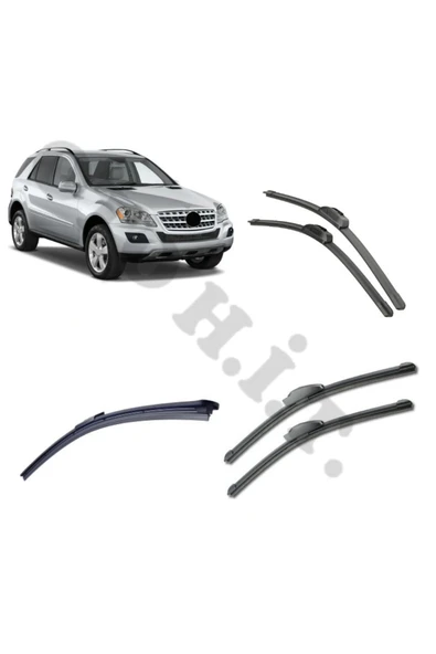 OTO H.İ.T. MERCEDES ML SİLECEK TAKIMI W164 2005-2011 ÖN CAM SİLECEĞİ ürün görseli 1