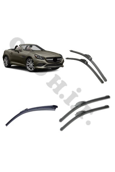 OTO H.İ.T. MERCEDES SLC SİLECEK TAKIMI 2016-2018 ÖN CAM SİLECEĞİ ürün görseli 1