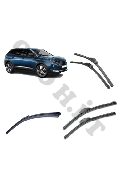 OTO H.İ.T. PEUGEOT 3008 SİLECEK TAKIMI 2017-2024 ÖN CAM SİLECEĞİ ürün görseli 1