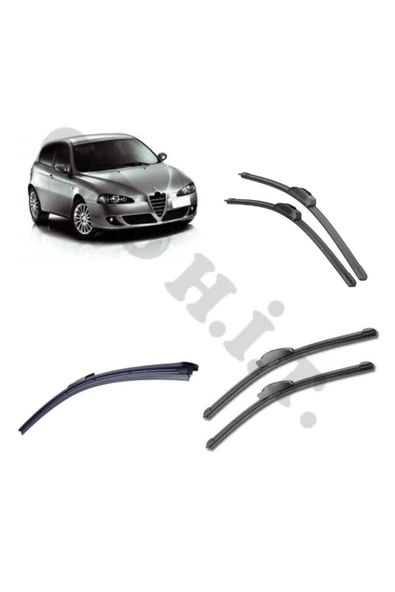OTO H.İ.T. ALFA ROMEO 147 SİLECEK TAKIMI 2005-2006 ÖN CAM SİLECEĞİ ürün görseli 1