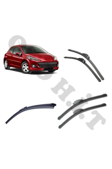 OTO H.İ.T. PEUGEOT 207 SİLECEK TAKIMI 2007-2012 ÖN CAM SİLECEĞİ ürün görseli 1