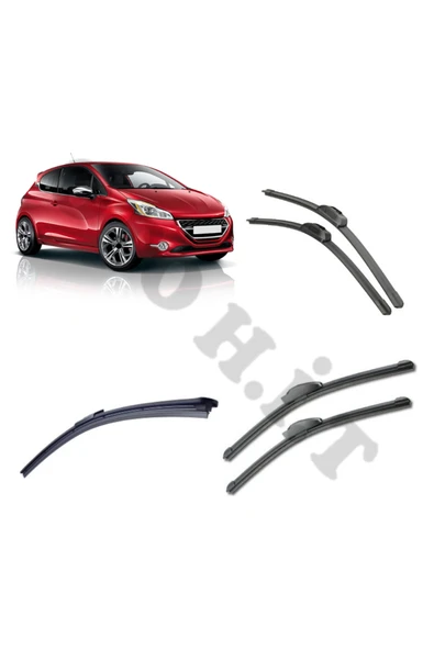 OTO H.İ.T. PEUGEOT 208 SİLECEK TAKIMI 2012-2020 ÖN CAM SİLECEĞİ ürün görseli 1