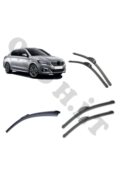 OTO H.İ.T. PEUGEOT 301 SİLECEK TAKIMI 2012-2020 ÖN CAM SİLECEĞİ ürün görseli 1