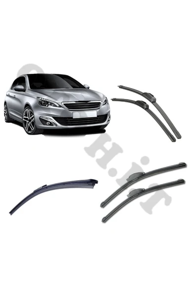 OTO H.İ.T. PEUGEOT 308 SİLECEK TAKIMI 2014-2021 ÖN CAM SİLECEĞİ ürün görseli 1