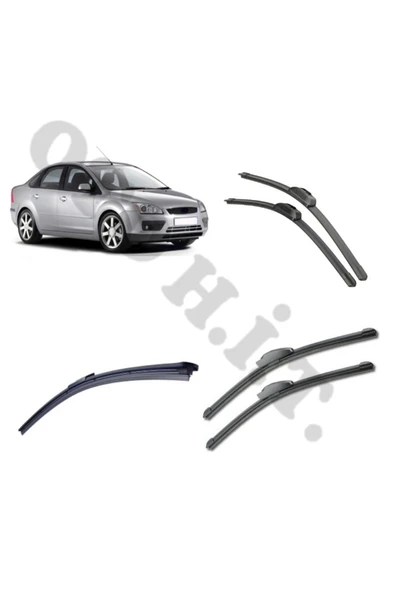 OTO H.İ.T. FORD FOCUS 2 SİLECEK TAKIMI 2004-2008 ÖN CAM SİLECEĞİ ürün görseli 1
