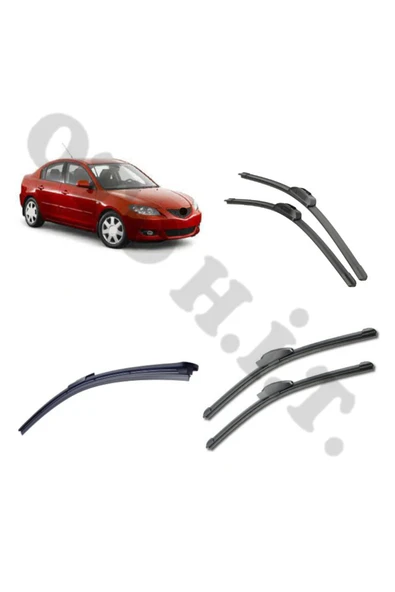 OTO H.İ.T. MAZDA 3 SİLECEK TAKIMI 2004-2008 ÖN CAM SİLECEĞİ ürün görseli 1