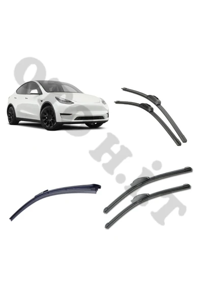 OTO H.İ.T. TESLA MODEL Y SİLECEK TAKIMI 2021-2024 ÖN CAM SİLECEĞİ ürün görseli 1