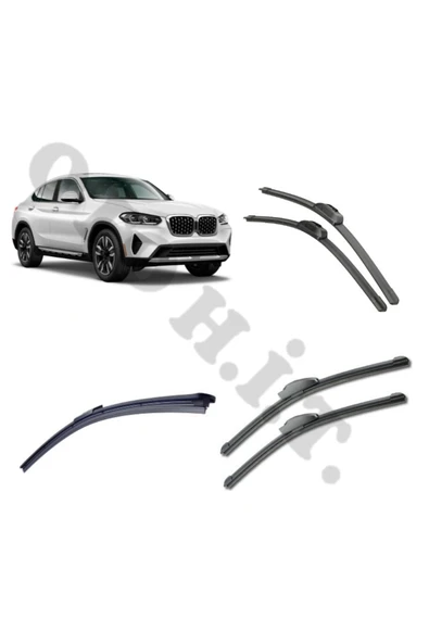 OTO H.İ.T. Bmw X4 SİLECEK TAKIMI G02 2019-2023 ÖN CAM SİLECEĞİ ürün görseli 1
