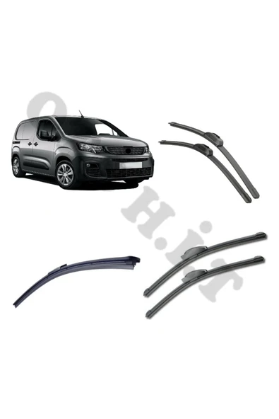 OTO H.İ.T. PEUGEOT PARTNER SİLECEK TAKIMI 2019-2024 ÖN CAM SİLECEĞİ ürün görseli 1