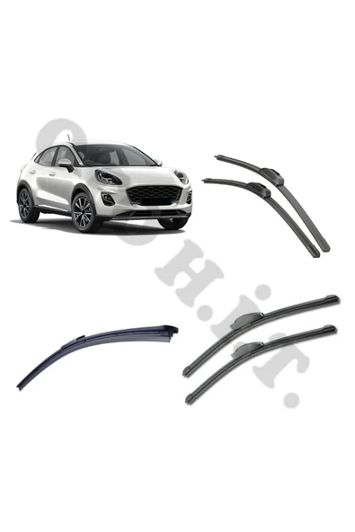 OTO H.İ.T. FORD PUMA SİLECEK TAKIMI 2020-2024 ÖN CAM SİLECEĞİ ürün görseli 1