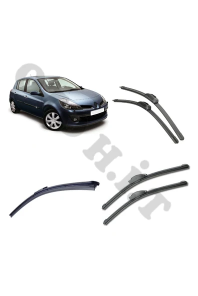 OTO H.İ.T. RENAULT CLİO 3 SİLECEK TAKIMI ÖN CAM SİLECEĞİ ürün görseli 1