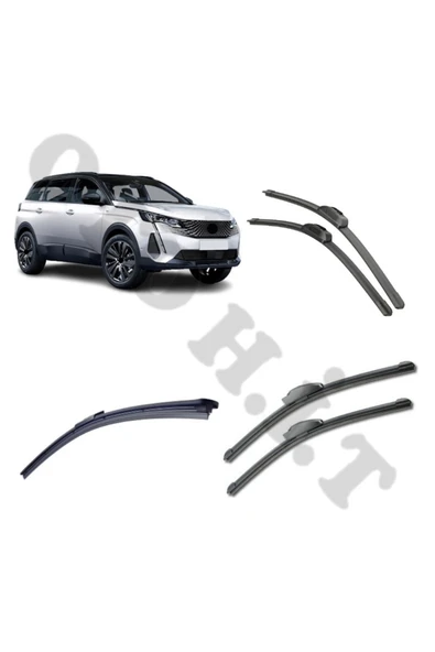 OTO H.İ.T. PEUGEOT 5008 SİLECEK TAKIMI 2017-2024 ÖN CAM SİLECEĞİ ürün görseli 1