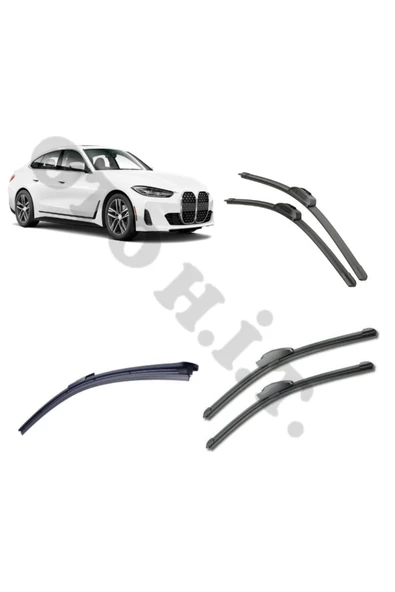 OTO H.İ.T. BMW 4 SERİSİ SİLECEK TAKIMI G22-G23-G26 ÖN CAM SİLECEĞİ ürün görseli 1