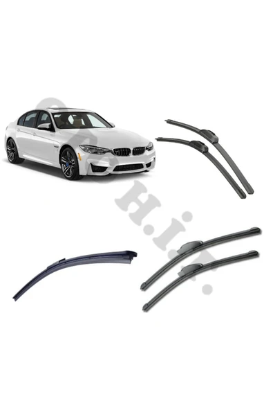 OTO H.İ.T. BMW F30 SİLECEK TAKIMI 3 SERİSİ 2012-2019 ÖN CAM SİLECEĞİ ürün görseli 1
