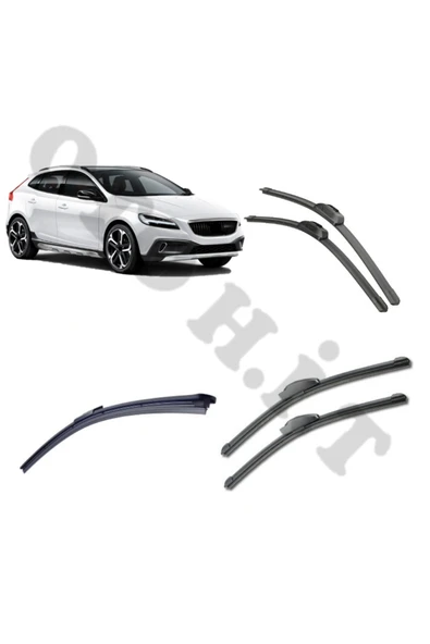 OTO H.İ.T. VOLVO V40 CROSS COUNTRY SİLECEK TAKIMI 2013-2016 ÖN CAM SİLECEĞİ ürün görseli 1