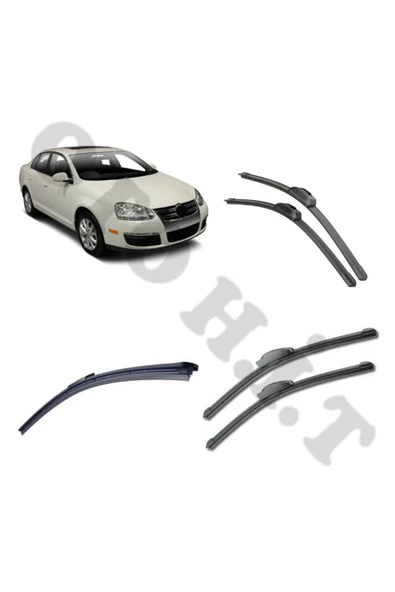 OTO H.İ.T. VOLKSWAGEN JETTA SİLECEK TAKIMI 2006-2011 ÖN CAM SİLECEĞİ ürün görseli 1