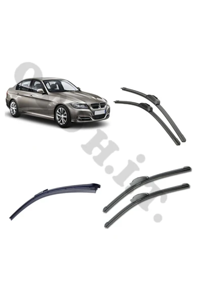 OTO H.İ.T. BMW E90 SİLECEK TAKIMI 3 SERİSİ 2009-2012 ÖN CAM SİLECEĞİ ürün görseli 1