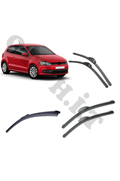 OTO H.İ.T. VOLKSWAGEN POLO SİLECEK TAKIMI 2009-2017 ÖN CAM SİLECEĞİ ürün görseli 1