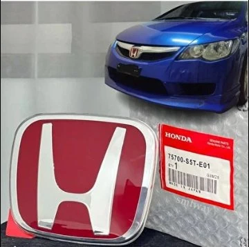 Honda Civic Fd6 2007-2011 Arası Ön Panjur Logo Arma (12,5 X 10 CM) İTHAL ÜRÜN MİKA CAM ürün görseli 1