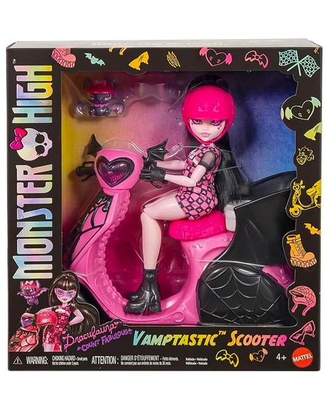 Monster High Vamptastic Scooter Draculaura JDR61 ürün görseli 1