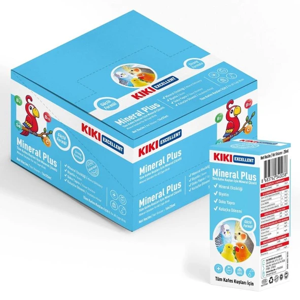 Kiki Excellent Kuş Mineral Plus 25 ml ürün görseli 1