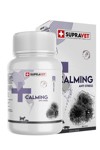 Supravet Calming Vitamin D Kedi Ve Köpek Sakinleştirici 75 Tablet ürün görseli 1