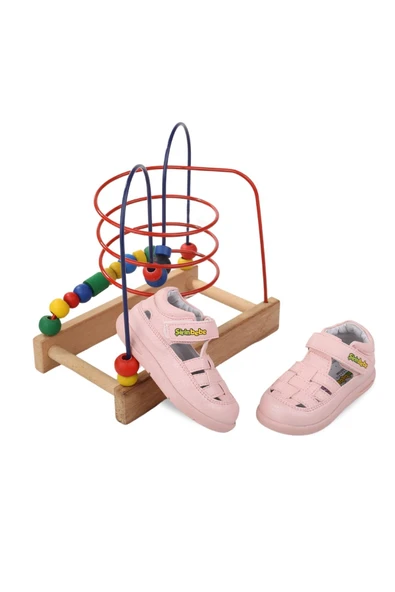 Papuç Sepeti - Şrbb 4797 Kız Bebek Ortopedik İlk Adım Ayakkabısı ürün görseli 1