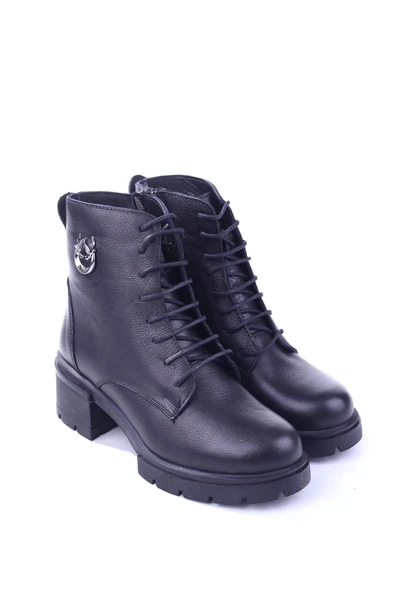 Castle Black 27361-1 Hakiki Deri Günlük Rahat Taban Kadın Postal Bot ürün görseli 1